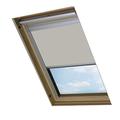 Bloc Skylight Rollo 5 (78/98) für Fakro Dachfenster Blockout, Pale Stein