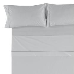 es-Tela Glatte biés 50/50 Bettwäsche Set para cama de 180 cm, 4 piezas Perlfarben