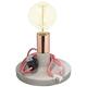 Jurassic Light flyntch Lampe Stellen Metall/Beton, Metall, Noir/Cuivre