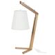 Tosel 64208 Chicken Foot Lampe Holz Buche/Baumwolle/Stoff Holz/Weiß/Ecru 280 x 510 mm