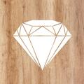 Artis 613761 Wood Diamond Wanddekoration aus Glas bunt, 45 x 45 cm