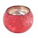 Insideretail 500842-24RED Hochzeit Teelichthalter, Mercury Glas Round votives, Rot, Set von 24, 6 x 5 x 6 cm