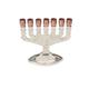 Insideretail 501306-6 Menorah, Nickel Plating-Finish auf Aluminium, 6er Set, Metall, Silber, 10 x 4 x 9 cm