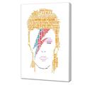 YouFrame Wunderschöne und Einzigartige 30 x 20 Farbe Leinwand Kunst Arbeit der Musik Icon David Bowie, von seinem berühmten Songtext, Kunstdruck auf Sich aus Einer Aluminium Probar Rahmen