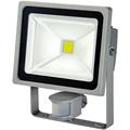 Brennenstuhl Chip-LED-Leuchte / LED Strahler mit Bewegungsmelder Infrarot für außen (Außenstrahler 30 Watt, LED Fluter Tageslicht, IP44) Farbe: silber