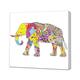 YouFrame Wunderschöne und einzigartige 16 x 40,6 cm Farbe in Canvas Art Arbeit der ein großer Elefant Design, Erstellen Sie Ihre eigenen, Kunstdruck auf einem Aluminium-Probar Rahmen