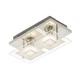 Briloner Leuchten LED Deckenleuchte, 3 Watt, 250 Lumen, Metall, 3 W, Chrom, 24 x 12 x 9 cm