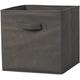 House Box boitra092 Cube Aufbewahrungsbox Vlies/PU grau 31 x 31 x 10 cm