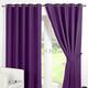 Dreamscene Luxurious Purple Blackout Vorhang mit Ösen, Polyester, Pflaume, 66 x 274 cm