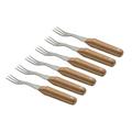 Berghoff 4490308 Steakgabel, 6-teiliges Set, Edelstahl, Metall, 22 x 15,5 x 3 cm