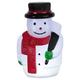 LED-Steckfigur "Snowman on Stick", 5 warm white LED ca. 28 x 18cm, bunt Timer, batteriebetrieben Outdoor