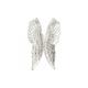 Kare Wandschmuck Angel Wings Accessoires, Polyresin foliert (Aluminiumfolie), Silber, 5 x 61 x 106 cm