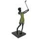 Better & Best 0192336 – Figur Messing, Golf-Spielerin PRACTICANDO Ihre Swing, bicolor