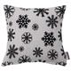 TOM TAILOR T-Snowflake Kissenhülle Polyester-Baumwolle schwarz 40 x 40 x 1 cm