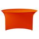 Cover Up Stretch Tisch inkl. Top Cover, Polyester, Orange, 152 cm Durchmesser