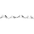 Myspotti LK-L-1098 Fensterfolie Birds Black statisch haftend, Kunststofffolie, schwarz/transparent, 200 x 30 x 0,1 cm