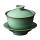 Tea Soul B6021813 Lin's Ceramics Studio Pozellan Gaiwan Ru blau Celadon 160 ml, Porzellan, braun, 11,50 x 11,50 x 11,50 cm