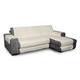 Elegant Halbinsel DX Sofaüberwurf 290 cm cremeweiß