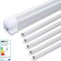 LEDVero 5x SMD LED Röhre 60 cm inklusive Fassung in neutralweiss- Leuchtstoffröhre T8 G13 Tube transparente Abdeckung - Lichtleiste mit 8 W, 800lm- montagefertig