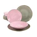 CreaTable 14777, Serie Organic Ella, Geschirrset Tafelservice 12 teilig