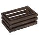 Tanar Holz Box Solid, Dark, Set von 2