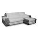 Elegant Halbinsel DX Sofaüberwurf 240 cm hellgrau