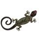 REVIMPORT Schale 04/1187 Gecko Wandtattoo 22 Metall Braun 48 x 22 x 3 cm