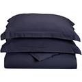 Superior 1500 Serie massiv Super Weich und knitterfrei Bettbezug Set, 100% gebürstete Mikrofaser, Navy blau, Twin/X-Large, 2-teilig