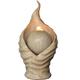 REVIMPORT Schale 19/3320 Brunnen Sandstone Flamme Kunstharz Sand 18,2 x 18,2 x 34,5 cm