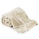 4Home 203352 Soft Blanket, Polyester, beige, 200 x 150 cm