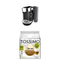 Bosch TAS7002 Tassimo Caddy Multi-Getränke-Automat, 1300 W, große Getränkevielfalt, Kapselhalter, 1,2 l Wassertank, mystical schwarz + Tassimo Jacobs Latte Macchiato classico, 5er Pack (5 x 264 g)