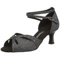 Diamant Diamant Damen Latein Tanzschuhe, Damen Tanzschuhe Standard & Latein, Schwarz (schwarz-silber), 35 1/3 EU (3 UK)