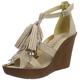 Bronx BbannerX, Damen Wedge Sandalen, Grau (540 Taupe/gold), 41 EU