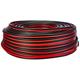 MANAX® Lautsprecherkabel CCA 2x1,5mm² rot/schwarz 50 m Ring