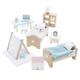 Le Toy Van - Wooden Doll House Daisylane Children's Bedroom Play Set for Dolls Houses, Dolls House Furniture Sets - Suitable for Ages 3+