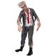 Halloween! Smiffys Zombiekostüm High School Horror Schuljunge, Grau, mit Jacke, integriertem Hemd, Krawatte und Hose