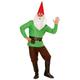 "GREEN GNOME" (coat, pants, belt with purse, boot covers, hat with ears, eyebrows and beard) - (L)