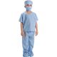 Dress Up America 874B-L Scrub's Pretend Play Outfit Gross (12-14 Jahre) Kinder Doktor Scrubs Fancy Kostüm, blau, (Taille: 86-96 Höhe: 127-145 cm)