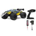 JAMARA 053365 - Myron Monstertruck 1:10 BL 4WD Lipo 2,4G LED - Allrad, Brushless , 60 Kmh, Wheelybar, Aluchassis, spritzwasserfest, Öldruckstoßdämpfer, Kugellager, Fahrwerk einstellbar, fahrfertig