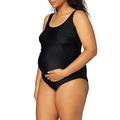 Anita Maternity Damen Badeanzug 9571 Schwangerschafts-Einteiler, Gr. 38 (E), Schwarz (schwarz 001)