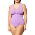 belly cloud Damen Body figurformend mit V-Ausschnitt, Violett (african violet), L