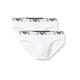 Emporio Armani Underwear Herren 2-Pack Brief Essential Monogram Slip, White/White, X-Large (2er Pack)