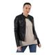 ONLY Damen Biker Kunstleder Jacke Langarm Shacket Übergangs Blazer PU Coated Shirt ONLBANDIT, Farben:Schwarz, Größe:36