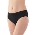 Schiesser Damen Slip Baumwolle Stretch Essentials Unterwäsche Slip (3er Pack), Schwarz (schwarz 000), 42