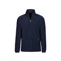 Trigema Herren Fleece Jacke, Blau (Navy 046), 5XL