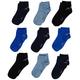 s.Oliver Socks Jungen S21010 Sneakersocken, Blau (Blue 30), 27-30 (Herstellergröße: 27/30) (9er Pack)