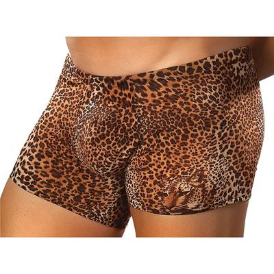 Brown Leopard Shorts