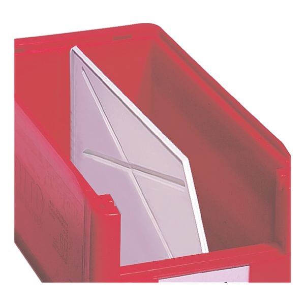 CP Längseinteiler für Sichtlagerkästen Größe 7 weiß, 31.5x50 cm