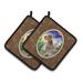 Loon Peak® Loon Peak Walsenburg German Wirehaired Pointer Potholder Polyester in Brown | 7.5 W in | Wayfair LOPK1085 39989759