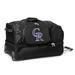 MOJO Colorado Rockies Black 27'' 2-Wheel Drop Bottom Rolling Duffel Bag